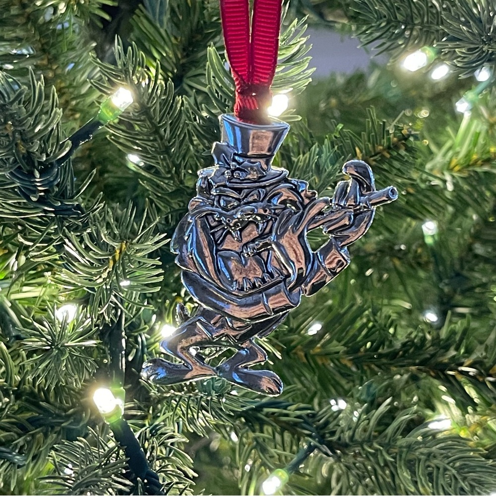 Vintage Taz Playing the Flute Christmas Ornament - 1993 Warner Brothers